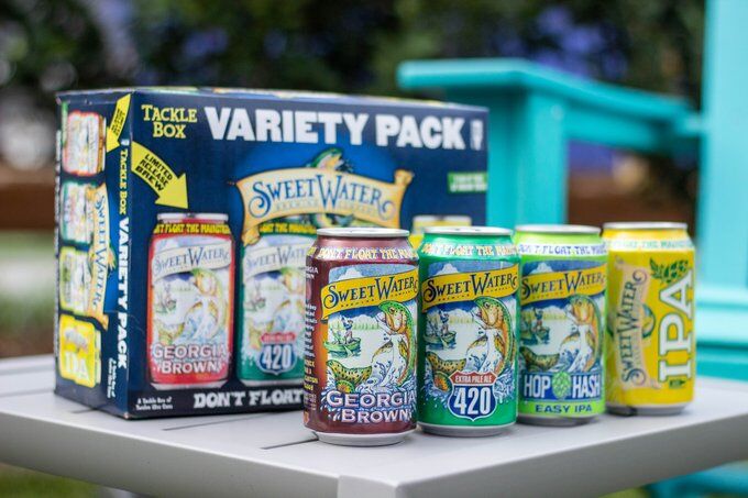cans of sweetwater georgia brown variety pack